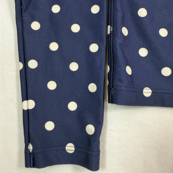CREWCUTS Girls' Navy Blue Polka Dot Printed Rash Guard with UPF 50+ Size‎ 8 - Picture 4 of 7